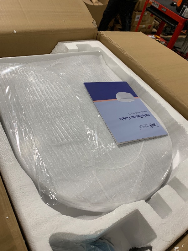 Photo 1 of ** NEW*** Wall Hung Toilet with Tank, Eridanus Wall Mounted Toilet Combo Set, In-Wall Toilet Tank Carrier, Dual-Flush Plate Included, Floating Toilet Bowl With Soft-Close Seat, Glossy White, 2 Separate Packages