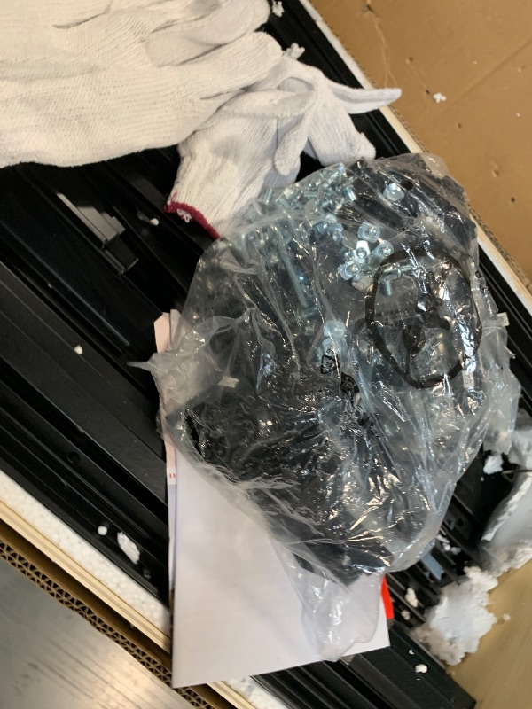 Photo 1 of ****PARTIAL SET, AS IS NO RETURNS, HAS METAL FOUNDATION AND NAILS**** 6*10 FT Outdoor Walk-in Greenhouse, Polycarbonate Green House, Heavy Duty Greenhouse with Vented Roof Window, Windproof Aluminum Frame, Suitable for Outside Gardening, Backyard, Patio