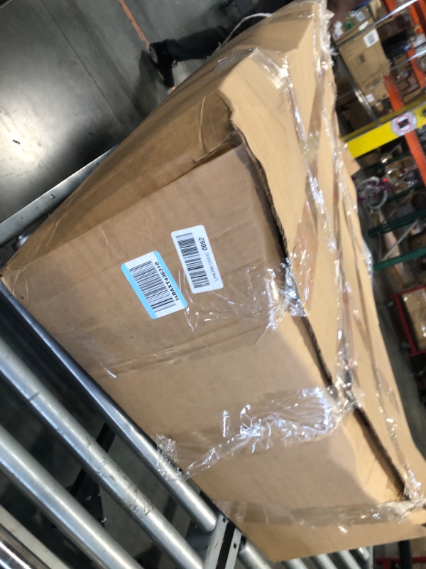 Photo 1 of ***LIKELY MISSING PARTS AND HAS DAMAGES, SOLD AS IS - NO RETURNS***Dog Crate Furniture 47", Large Dog Crate TV Stand with 2 Drawers and 4 Shelves, Wooden Dog Kennel Indoor, Decorative Dog Cage with Storage for Large Dogs, Brown