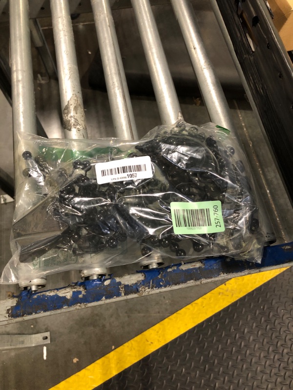 Photo 1 of [Dual Color Lights & Timer] 5.8 Ft 20 LED Halloween Garland Decorations Black Berried Garlands with Purple Orange Lights Battery Operated Halloween Decorations for Home Table Mantle Fireplace Indoor