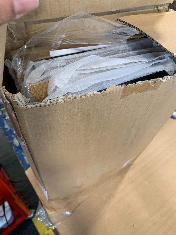 Photo 1 of *Minor Damaged - Check clerk notes*
Vriccc Extra Large Bread Box with Cutting Board Bamboo Wood Bread Box for Kitchen Counter, Double Layer Large Capacity Bread Storage Bin with Acrylic Wavy Door Panel (Black)