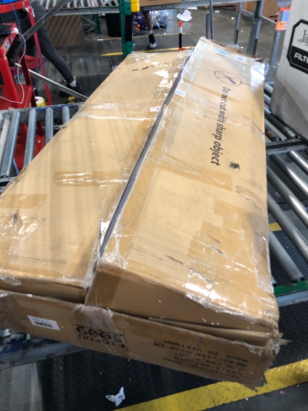 Photo 1 of DWVO L Shaped Desk with Drawers, 65" Computer Desk with Power Outlets & LED Lights, Corner Home Office Desk with Storage Shelves & Printer Stand, White