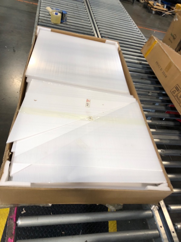 Photo 1 of ***ONLY 1/2 BOX*** YITAHOME 6X12FT Polycarbonate Greenhouse Large Heavy Duty Green Houses Outdoor Greenhouses Aluminum Sliding Doors Vent Window for Garden Backyard, Silver