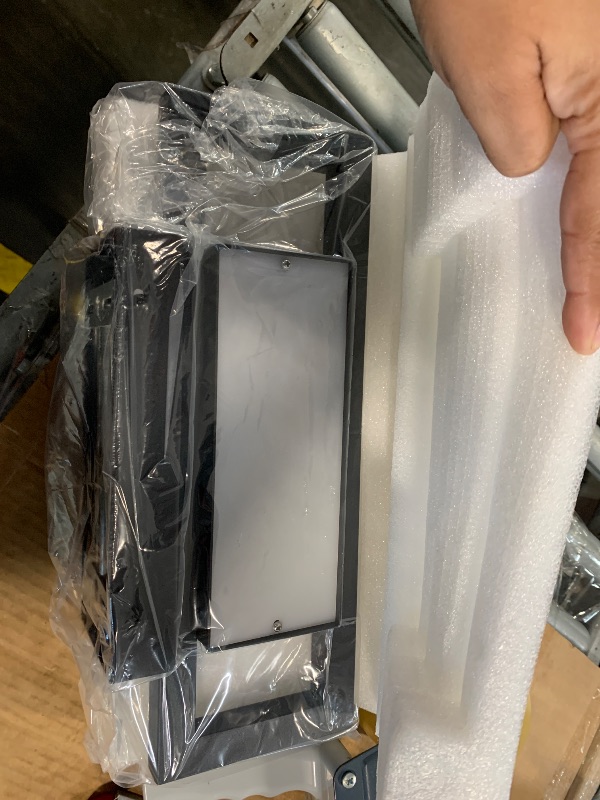 Photo 1 of ??? ???????? Brooklyn | Modern Outdoor Wall Lights LED, Exterior Wall Sconce Lights, Stainless Steel Outdoor Light Fixture, IP65 Waterproof Lights, 1 Pack (Black | Warm White | Small 14")