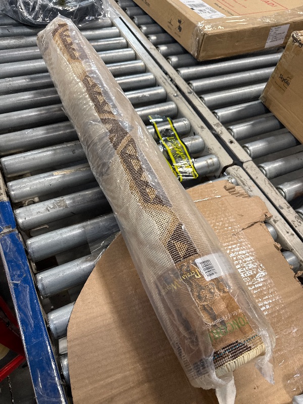 Photo 1 of *** RETAIL PRICE $60.00 ***
Allstar 8x10 Rust Modern and Contemporary Machine Carved Effect Rectangular Accent Rug with Multicolor Geometric Color Block Design (7' 9" x 10' 2") ** SIMILAR ITEM **