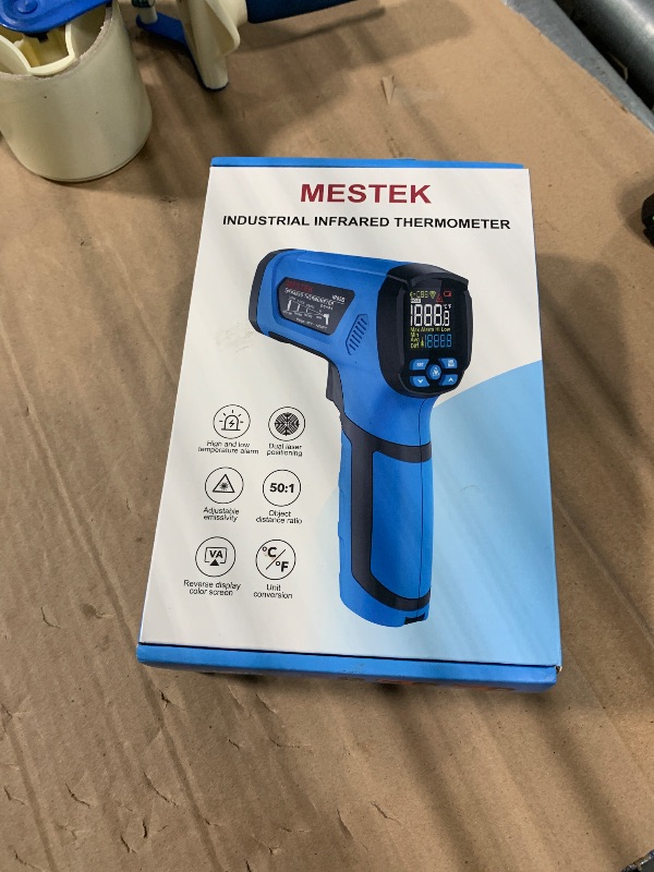 Photo 1 of -40?~2912? MESTEK Infrared Thermometer Temperature Gun,50:1 Dual Laser High Temp Thermometer with Thermocouple Probe, Non-Contact Industrial Pyrometer for Engine, Kiln, Forging, Industrial Use