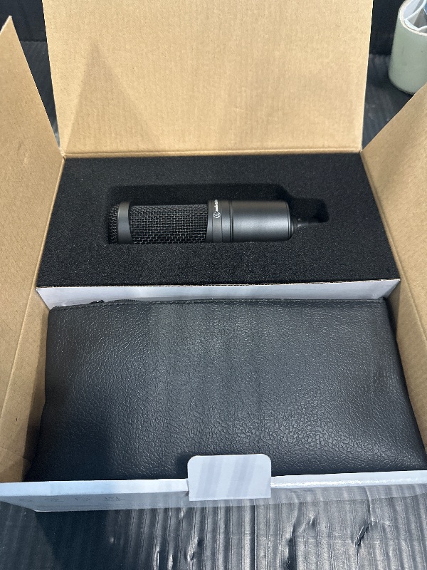 Photo 1 of ** ONLY THE MICROPHONE NO HARDWARE ** Audio-Technica AT2020 Cardioid Condenser Studio XLR Microphone, Ideal for Project/Home Studio Applications