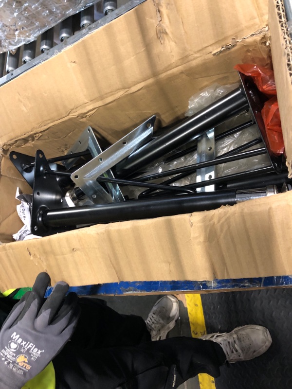 Photo 1 of (4 Pack) FLASH FURNITURE ADJUSTABLE SHORT LEGS, XU-LEG-SHORT-GG
