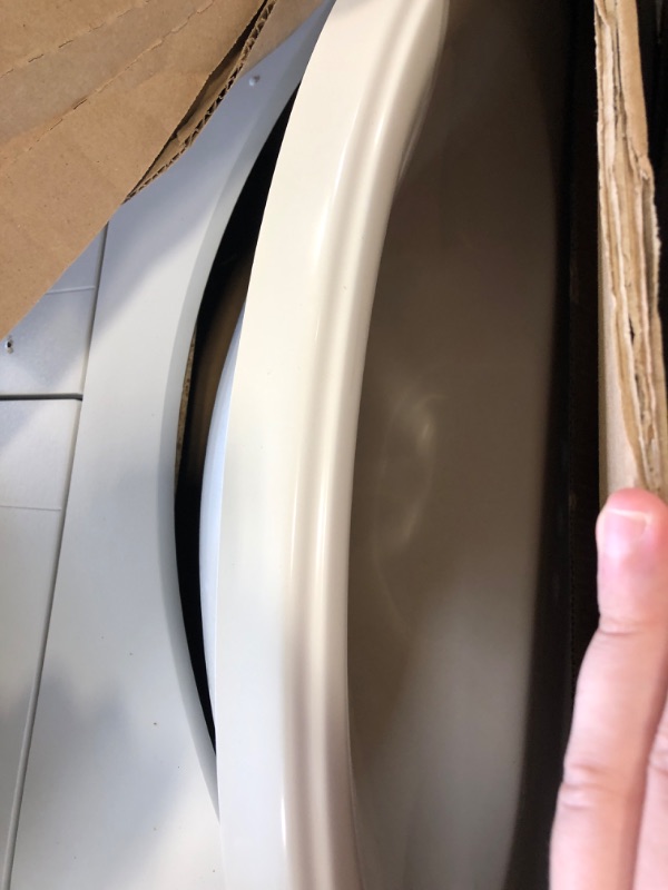 Photo 1 of ** STOCK PHOTO SIMILAR NOT EXACT** ** MISSING CABINET DOOR KNOBS** Cabinets  Bathroom Vanity with 1-Door Cabinet, 2 Drawers, and White Single-Sink Top, 24.5" W x 16.75" D x 33.89" H, Dark Oak