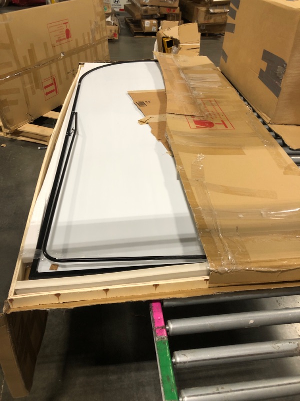 Photo 1 of ** BACKSTAND BENT/DAMAGED** FLOOR LENGTH 52 ARCHED MIRROR