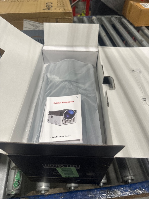 Photo 1 of [700 ANS & Electric Focus] Short Throw Smart Projector with Wifi and Bluetooth, Mini Projector 1080P 4K Support, Auto Correction Video Proyector for Home Theater Outdoor Use