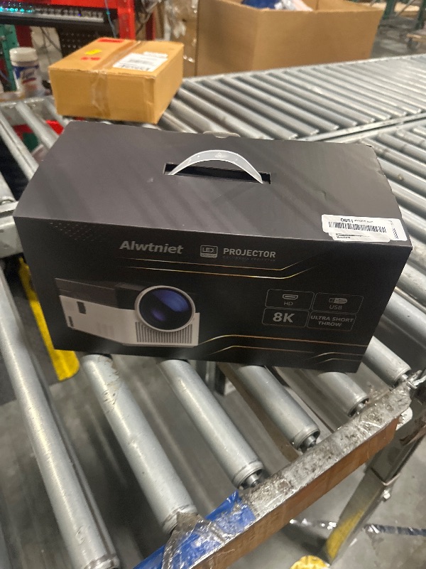 Photo 1 of [700 ANS & Electric Focus] Short Throw Smart Projector with Wifi and Bluetooth, Mini Projector 1080P 4K Support, Auto Correction Video Proyector for Home Theater Outdoor Use