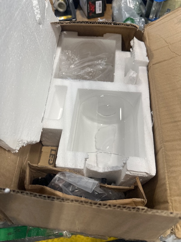 Photo 1 of ** MISSING ONE LAMP** Set of 2 Industrial Table Lamps with USB Port, Fully Stepless Dimmable Bedside Lamps for Bedrooms, Nightstand Desk Lamp with Clear Glass Shade for Reading Living Room Office 2 LED Bulb Included