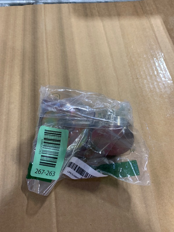 Photo 1 of ****** NO SCREWS*** Kwikset Pismo Dummy Door Knob, Single Sided Handle for Closets, French Double Doors, and Pantry, Satin Nickel Non-Turning Interior Push/Pull Door Knob, with Microban Protection