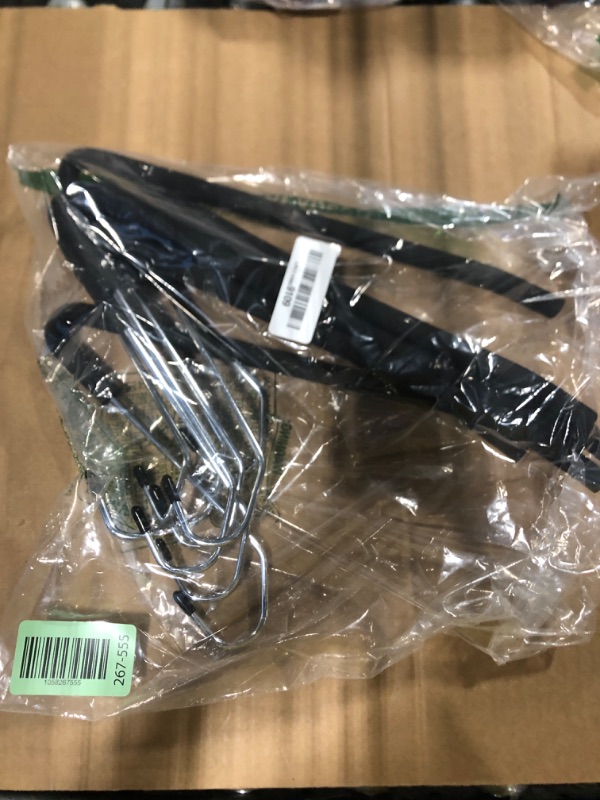 Photo 1 of ****** ONLY 8 ***** Spring Fever Open Ended Non Slip Sponge Padded Pants Hangers - Chrome Plating Foam Heavy Duty Space Saving Black 10