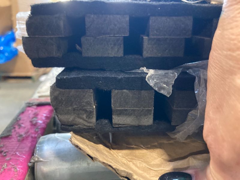 Photo 1 of ***USED***Smartstandard 4 Pack 106" x 12.6" Wood Slat Wall Panels, Soundproof Wooden Wall Panels, Acoustic Wood Panels for Wall, 3D Fluted Wood Panels for Interior Wall Decor, Walnut