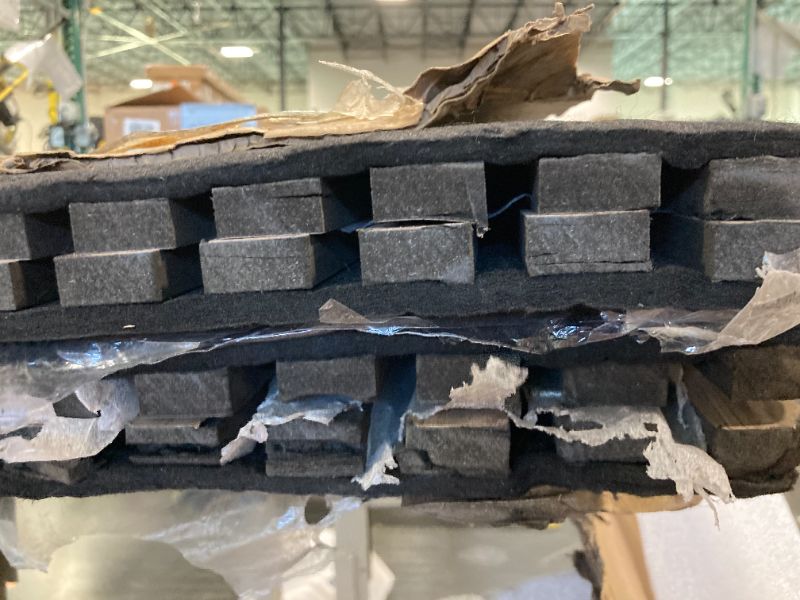 Photo 1 of ***USED***Smartstandard 4 Pack 106" x 12.6" Wood Slat Wall Panels, Soundproof Wooden Wall Panels, Acoustic Wood Panels for Wall, 3D Fluted Wood Panels for Interior Wall Decor, Walnut