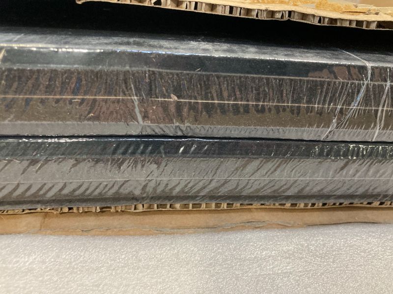 Photo 1 of ***USED***Smartstandard 4 Pack 106" x 12.6" Wood Slat Wall Panels, Soundproof Wooden Wall Panels, Acoustic Wood Panels for Wall, 3D Fluted Wood Panels for Interior Wall Decor, Walnut