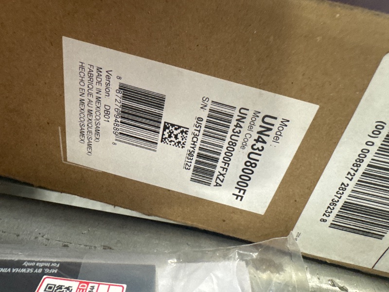 Photo 1 of ******IT WORKS PERFECTLY****** Samsung 43-Inch Class Crystal UHD U8000F 4K Smart TV (2025 Model) Endless Free Content, Crystal Processor 4K, MetalStream Design, Knox Security, Alexa Built-in