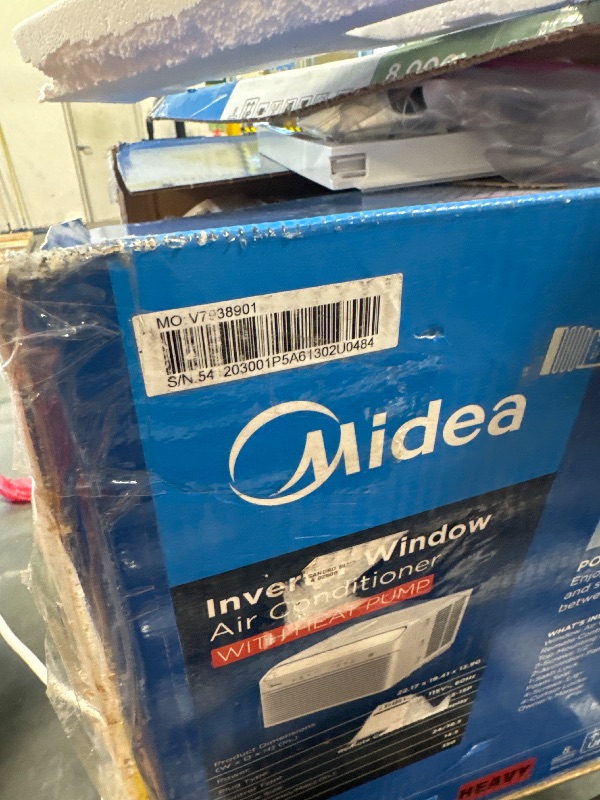 Photo 1 of *****IT WORKS GOOD***** Midea 8,000 BTU Smart Inverter Air Conditioner Window Unit with Heat and Dehumidifier – Cools up to 350 Sq. Ft., Energy Star Rated, Quiet Operation, Electronic Controls, Remote Control, White