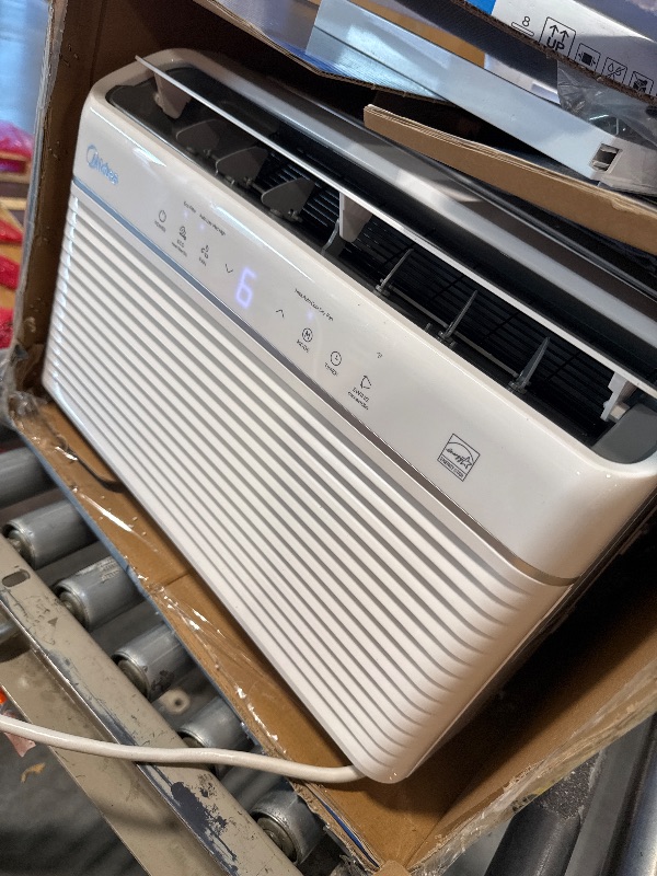 Photo 1 of *****IT WORKS GOOD***** Midea 8,000 BTU Smart Inverter Air Conditioner Window Unit with Heat and Dehumidifier – Cools up to 350 Sq. Ft., Energy Star Rated, Quiet Operation, Electronic Controls, Remote Control, White