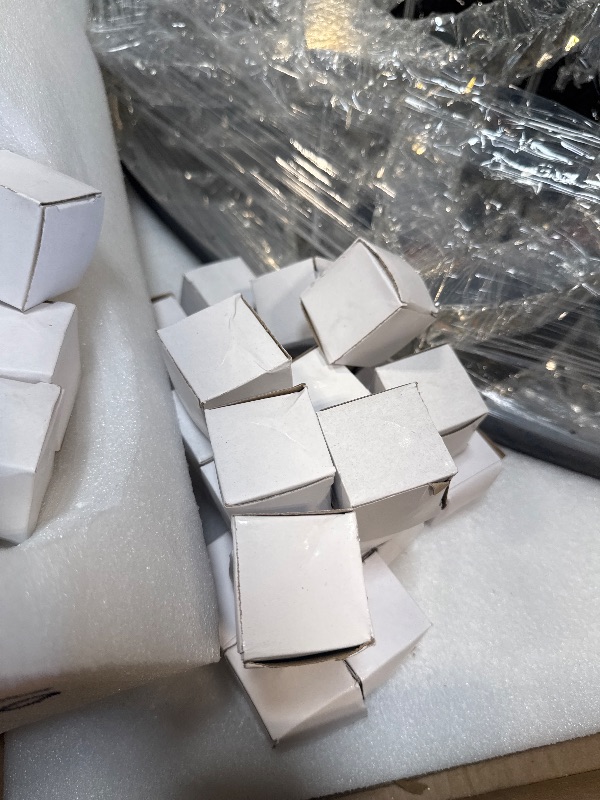 Photo 1 of ****SLIGHTLY FOLDED / NO PROBADO**** Flashing God W48 Large Crystal Chandelier Crystal Flush Mount LED Ceiling Light Fixture for Living Room Foyer Dining Room Hallway Dimmable 2700k 4500k 6000k