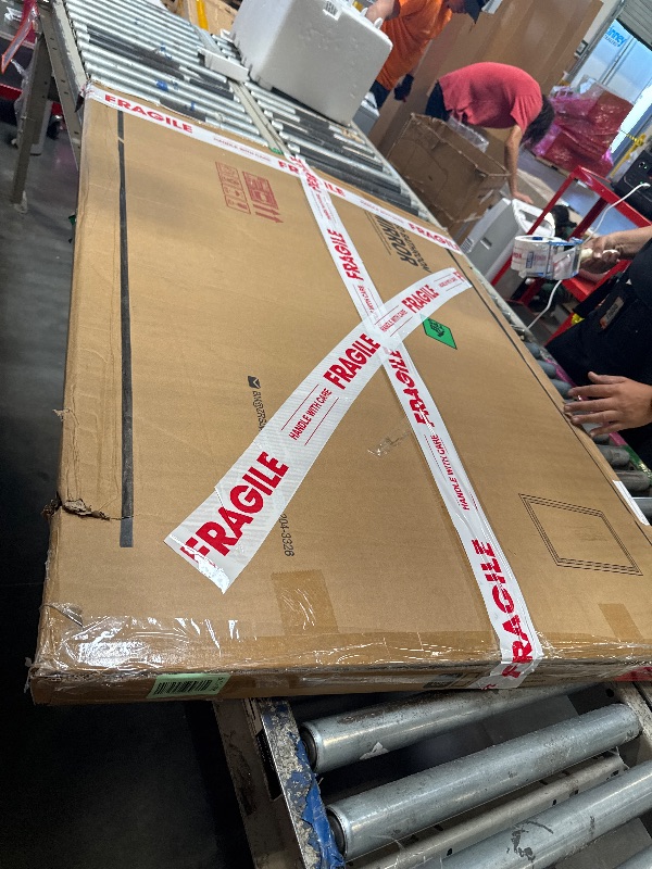 Photo 1 of ******it turns on perfectly********** TETOTE LED Bathroom Mirror with Lights 48 x 36 Brighter Light up Mirror for Bathroom Vanity, Front and Backlit Lighted Antifog Mirror Wall Mounted, 3-Color Dimmable, Waterproof, Tempered Glass