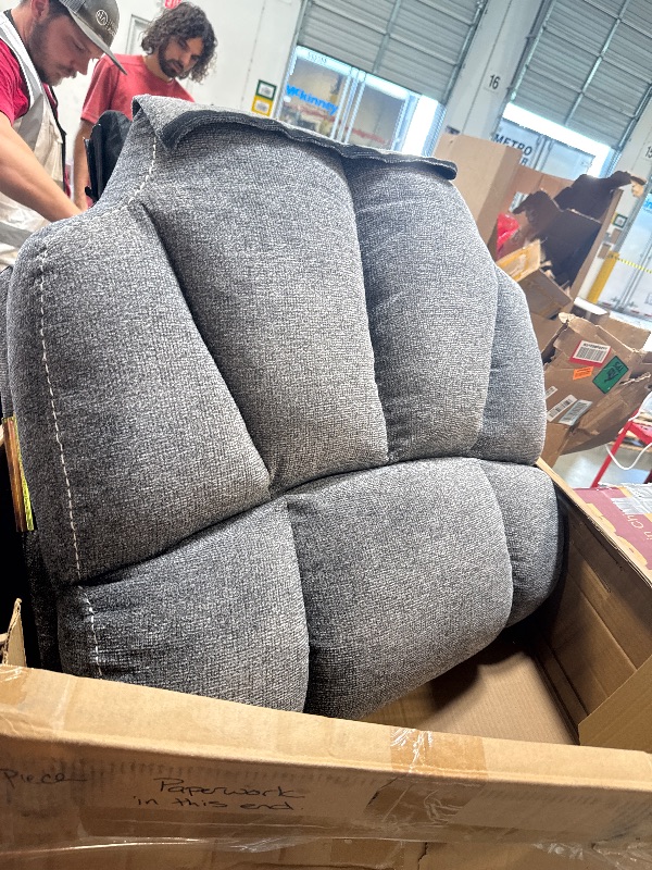 Photo 1 of *****ONLY CONTAINS BACK***** Phoenix Home Large Power Lift Recliner Chair with Massage and Heat for Elderly, Overstuffed Wide Recliners with 2 Cup Holders, Side Pocket and USB Port, Dark Gray