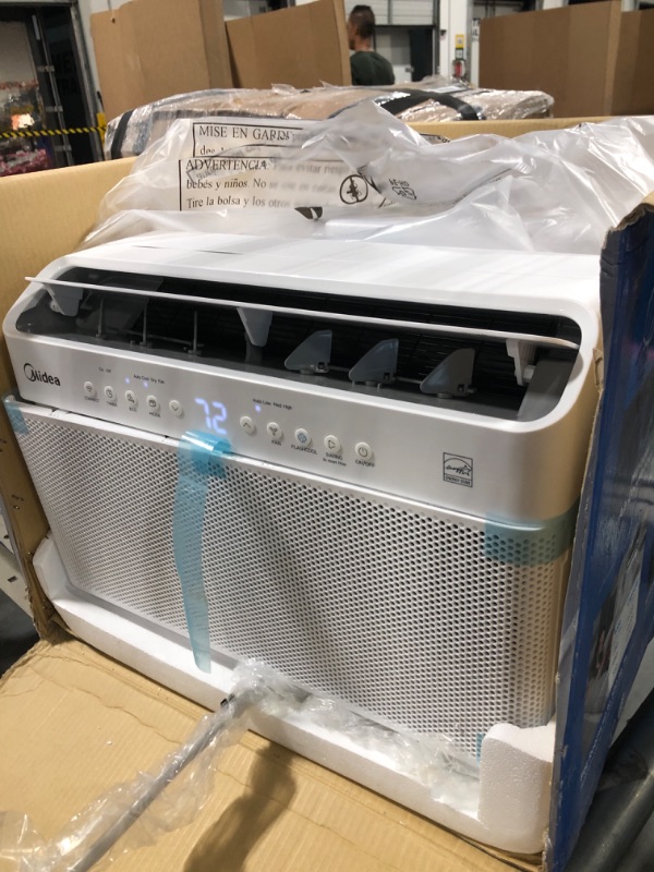 Photo 1 of *****it works perfectly*****Midea 12,000 BTU U Shaped Smart Inverter Window Air Conditioner - Cools 550 Sq Ft, Ultra Quiet with Open Window Flexibility - Alexa/Google Assistant Compatible - 35% Energy Savings, Remote (Updated)