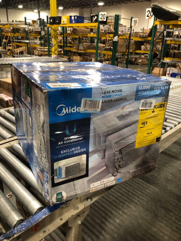 Photo 1 of *****it works perfectly*****Midea 12,000 BTU U Shaped Smart Inverter Window Air Conditioner - Cools 550 Sq Ft, Ultra Quiet with Open Window Flexibility - Alexa/Google Assistant Compatible - 35% Energy Savings, Remote (Updated)