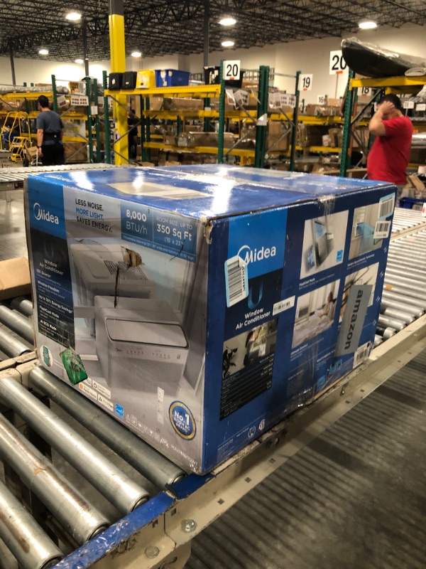 Photo 1 of ****it works perfectly**** Midea 8,000 BTU U Shaped Smart Inverter Window Air Conditioner - Cools 350 Sq Ft, Ultra Quiet with Open Window Flexibility - Alexa/Google Assistant Compatible - 35% Energy Savings, Remote (Updated)