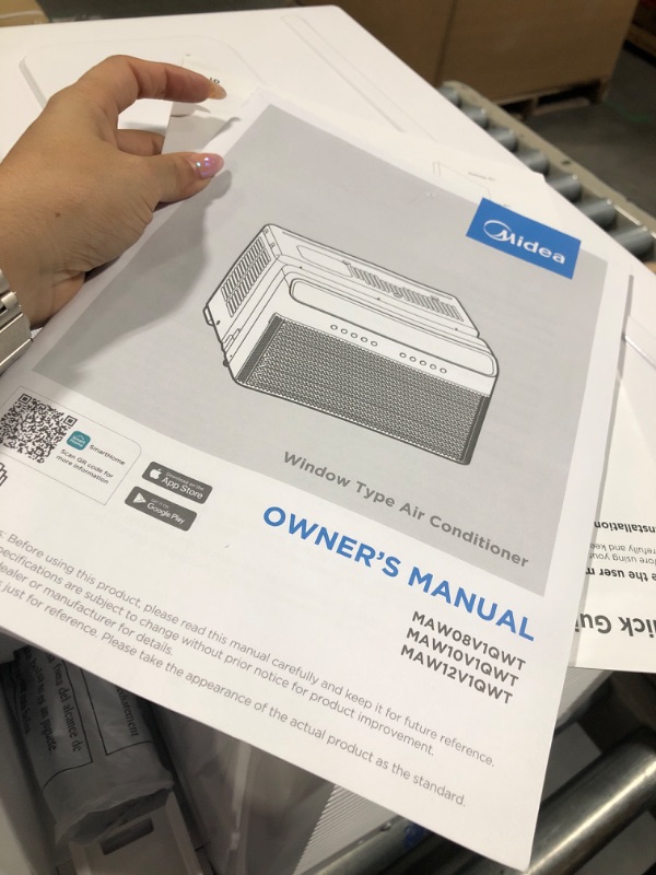 Photo 1 of ****it works perfectly**** Midea 8,000 BTU U Shaped Smart Inverter Window Air Conditioner - Cools 350 Sq Ft, Ultra Quiet with Open Window Flexibility - Alexa/Google Assistant Compatible - 35% Energy Savings, Remote (Updated)