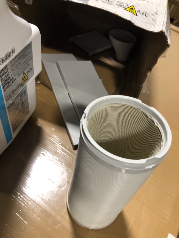 Photo 1 of *****it works perfectly****** BLACK+DECKER Portable Air Conditioner, 9,000 BTU (5,300 BTU SACC) for Rooms up to 400 Sq. Ft., Portable AC with Follow Me Remote Control and Window Kit, BPACT08WT, White