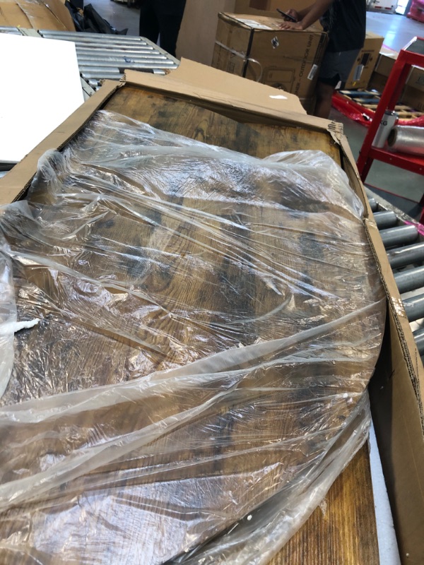 Photo 1 of ******ONLY TABLE**** Round Dining Table Set for 4, Kitchen Table and Chairs for 4, Circle Table Round Pedestal Dining Room Dinner Dinette Table Set,5 Piece Space Saving Wood Kitchen & Dining Room Tables Set Furniture