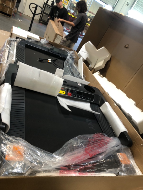 Photo 1 of ****it works perfectly***** Sunny Health & Fitness Foldable 15 Level Auto Incline Treadmill, 20" Wide Running Belt, Quiet Brushless, Digital Display, 300 LB Weight Capacity, SunnyFit App Bluetooth Connection- SF-T723030