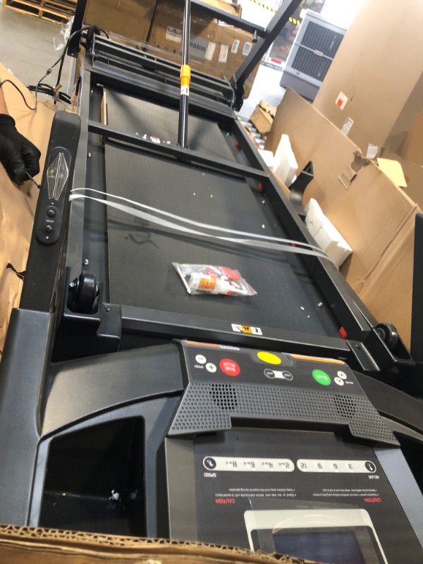 Photo 1 of ***not tested*** Sunny Health & Fitness Premium Smart Treadmill with Auto Incline, Dedicated Speed Buttons, Double Deck Technology, Digital Performance Display, BMI Calculator and Pulse Sensors - SF-T7515SMART