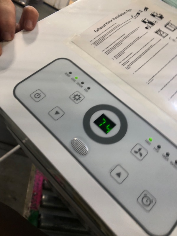 Photo 1 of *****lights up perfectly ******  Portable Air Conditioners 10,000 BTU,Air Conditioner Portable Cooling up to 450 Sq. Ft. with Dehumidifier, Fan & Sleep Mode, 3-in-1 Standing AC with RC, 24H Timer & Window Kit for Bedroom, Office