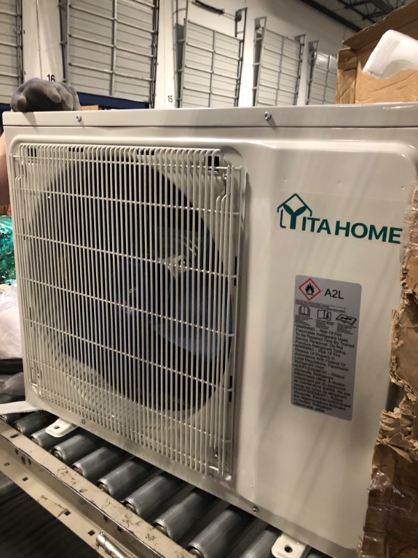Photo 1 of ****has dents**** YITAHOME 24000 BTU Mini Split Air Conditioner Heat Pump System, Wifi Enabled 18.5 SEER2 208-230V Inverter Ductless AC Cool Up to 1500 Sq. Ft, Compatible with Alexa, Complete Installation Kit, White