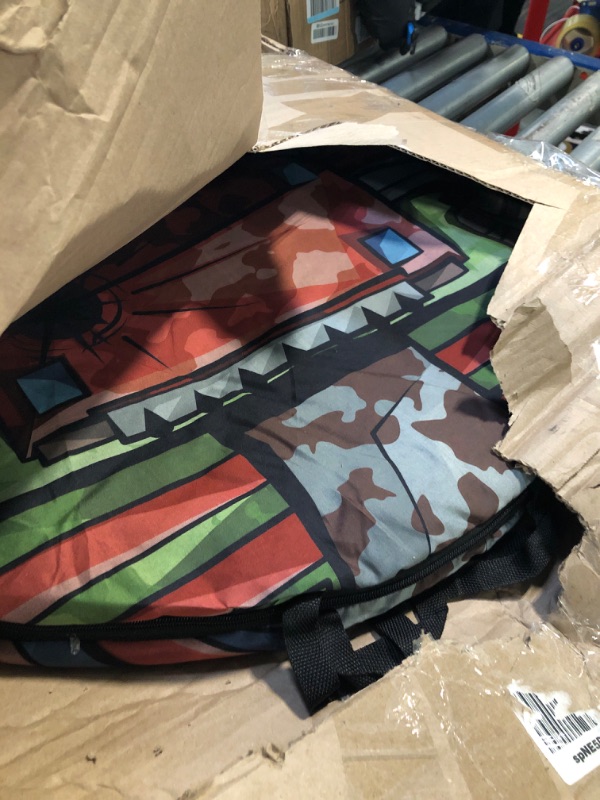 Photo 1 of *****************ONLY BED TENT / NO BED*************** Skywin Kids Twin Bed Tent - Boys Fort Pop Up Privacy Canopy, Collapsible, Breathable, Light Reducing Pongee for Warm and Cozy Night (Tank, Twin)