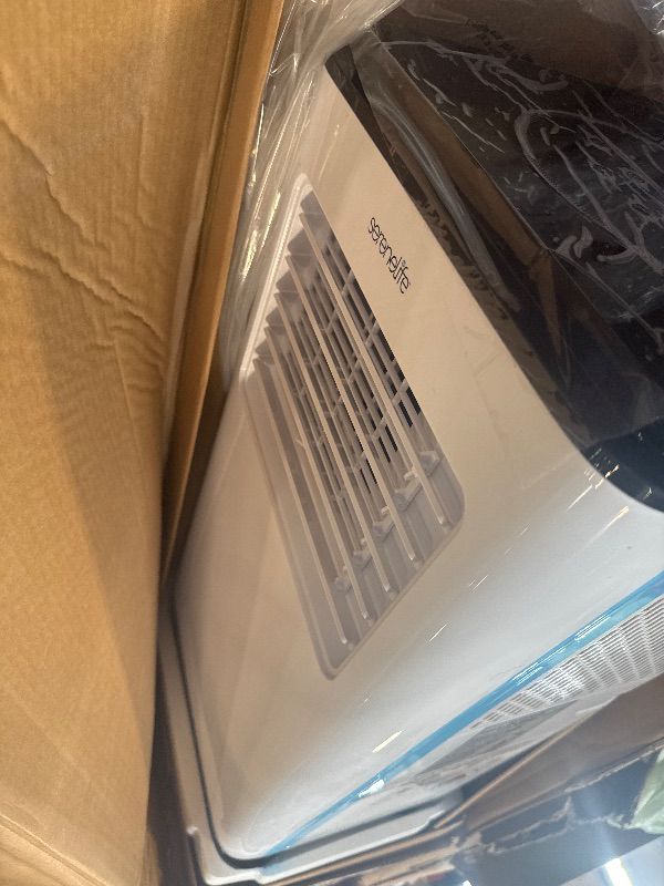 Photo 1 of *****it turns on perfectly***** SereneLife 8000 BTU Portable Air Conditioner with Heat, Compact 4-in-1 Portable AC & Heater for Room Up to 350 Sq Ft with Dehumidifier & Fan Function, Remote Control, Window Mount Kit, 13" x 11" x 26"