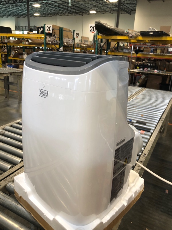 Photo 1 of ****it turns on perfectly***** BLACK+DECKER Portable Air Conditioner, 8,000 BTU (3,950 BTU SACC) for Rooms up to 400 Sq. Ft., Portable AC with Follow Me Remote Control and Window Kit, BPACT08WT, White