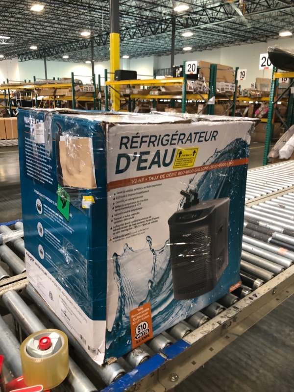 Photo 1 of ******it turns on perfectly****** Active Aqua AACH50HP Water Chiller for Aquarium, Hydroponics, Bathtub – 0.5 HP, Fast Cooling, 90-172 Gallons, Titanium Evaporator – Fittings Included