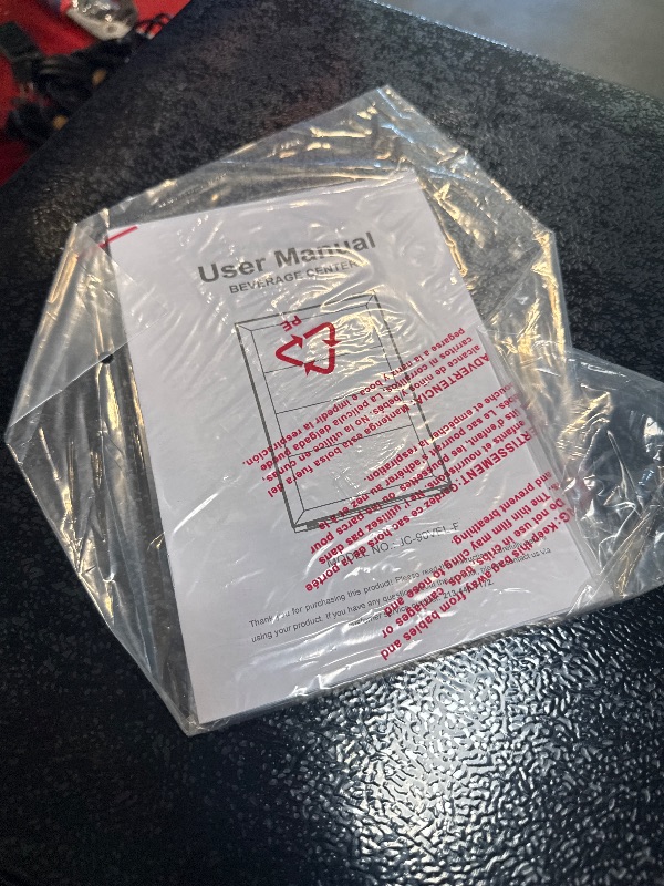 Photo 1 of **HAS MINOR DAMAGE**
Electactic Mini Fridge 130 Can Beverage Refrigerator Cooler, 3.2 Cu.Ft Drink Fridge for Soda Wine Beer, Adjustable Temperature Control for Home Office, Black