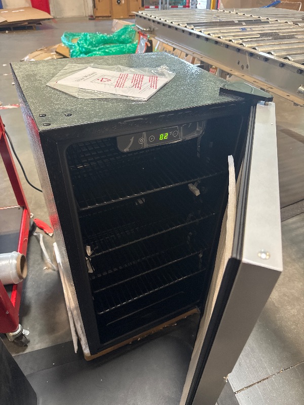 Photo 1 of **HAS MINOR DAMAGE**
Electactic Mini Fridge 130 Can Beverage Refrigerator Cooler, 3.2 Cu.Ft Drink Fridge for Soda Wine Beer, Adjustable Temperature Control for Home Office, Black