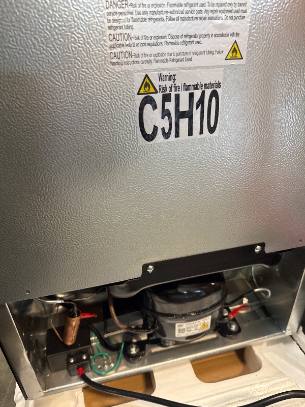 Photo 1 of **HAS MINOR DAMAGE**
Electactic Mini Fridge 130 Can Beverage Refrigerator Cooler, 3.2 Cu.Ft Drink Fridge for Soda Wine Beer, Adjustable Temperature Control for Home Office, Black