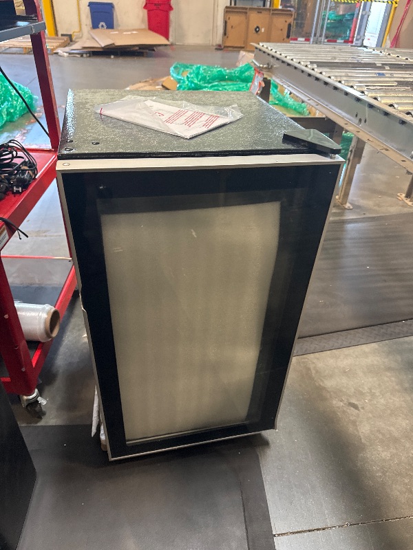 Photo 1 of **HAS MINOR DAMAGE**
Electactic Mini Fridge 130 Can Beverage Refrigerator Cooler, 3.2 Cu.Ft Drink Fridge for Soda Wine Beer, Adjustable Temperature Control for Home Office, Black