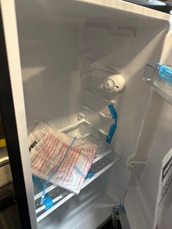 Photo 1 of *******TURNS ON PERFECTLY / HAS A BULGE / COOLS PERFECTLY************ Danby DAR032B2SLM 3.2 cu. ft. Compact Fridge in Stainless Steel