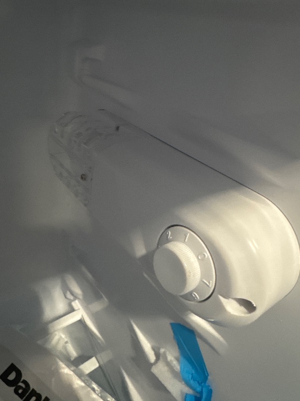 Photo 1 of *******TURNS ON PERFECTLY / HAS A BULGE / COOLS PERFECTLY************ Danby DAR032B2SLM 3.2 cu. ft. Compact Fridge in Stainless Steel