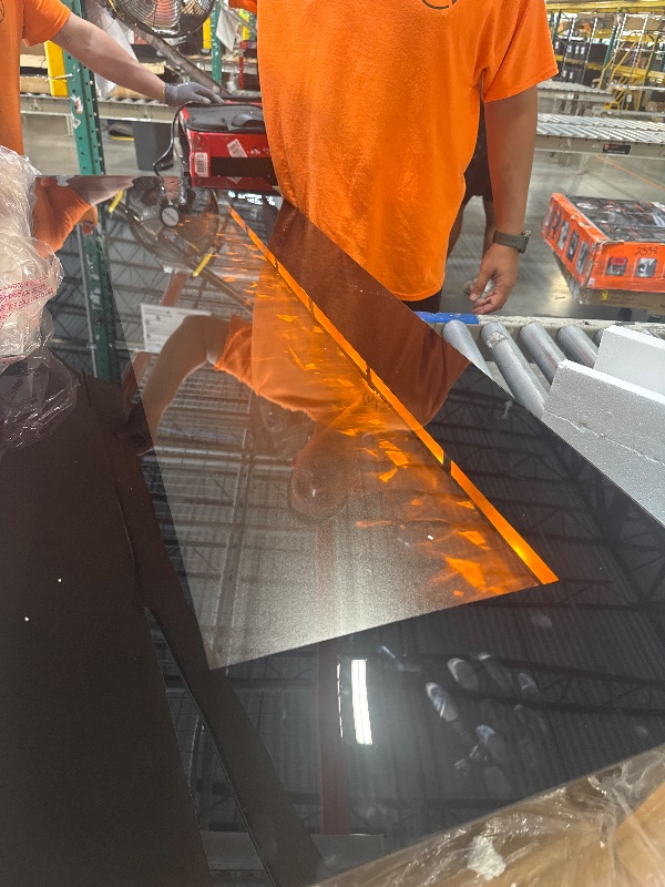 Photo 1 of **********TURNS ON PERFECTLY****** Northwest 54” Electric Fireplace-Wall Mounted Color Changing LED Fire and Ice Flames, NO Heat, Multiple Decorative Options and Remote Control, Black, (L) 54” x (W) 4.75” x (H) 20” (80-2000A-54-NH)