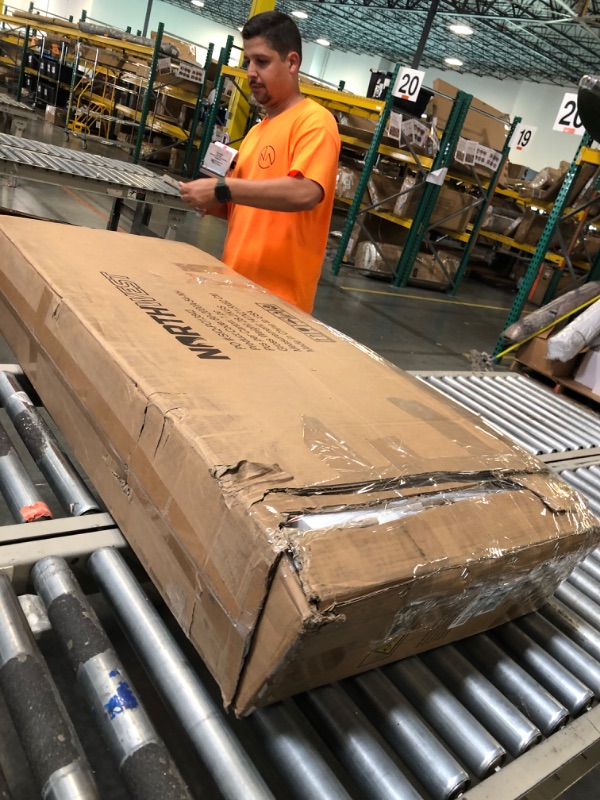 Photo 1 of **********TURNS ON PERFECTLY****** Northwest 54” Electric Fireplace-Wall Mounted Color Changing LED Fire and Ice Flames, NO Heat, Multiple Decorative Options and Remote Control, Black, (L) 54” x (W) 4.75” x (H) 20” (80-2000A-54-NH)